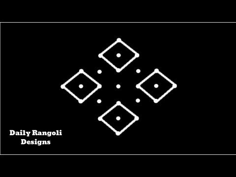 How to draw Creative rangoli & kolam | 7 dots Muggulu beginners | Daily Rang Rangoli Designs #1553