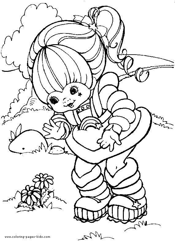 Rainbow Brite Color Page - Coloring Pages For Kids - Cartoon Characters Coloring Pages - Printable Coloring Pages - Color Pages - Kids Coloring Pages - Coloring Sheet - Coloring Page - Coloring Book - Kid Color Page - Cartoons Coloring Pages