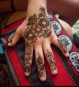 Simple Mehndi Design For Kids Images