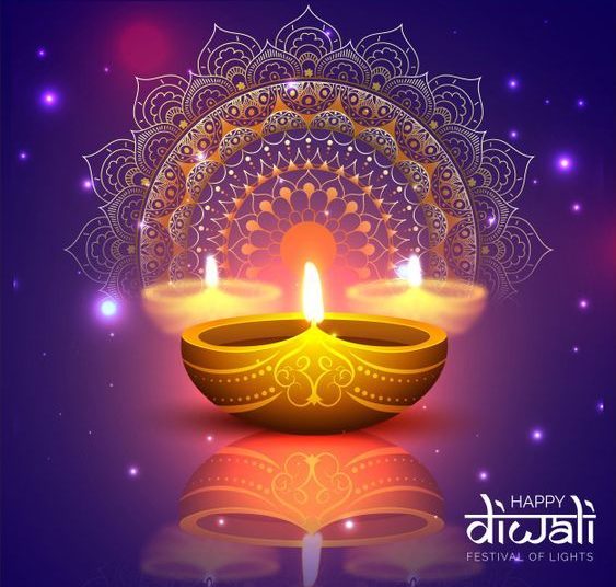 Wishing U Very Happy Diwali With Lighting Diya HD Wallpaper