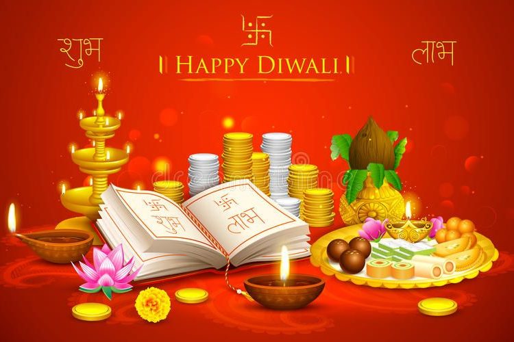 Happy Diwali Stock Vector Illustration Of Flower Illustration 34221023
