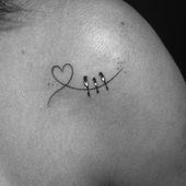 Mini Tattoos: 100 Sweet Motifs And Ideas For A Small Tattoo For Women Small Tattoo Heart Three