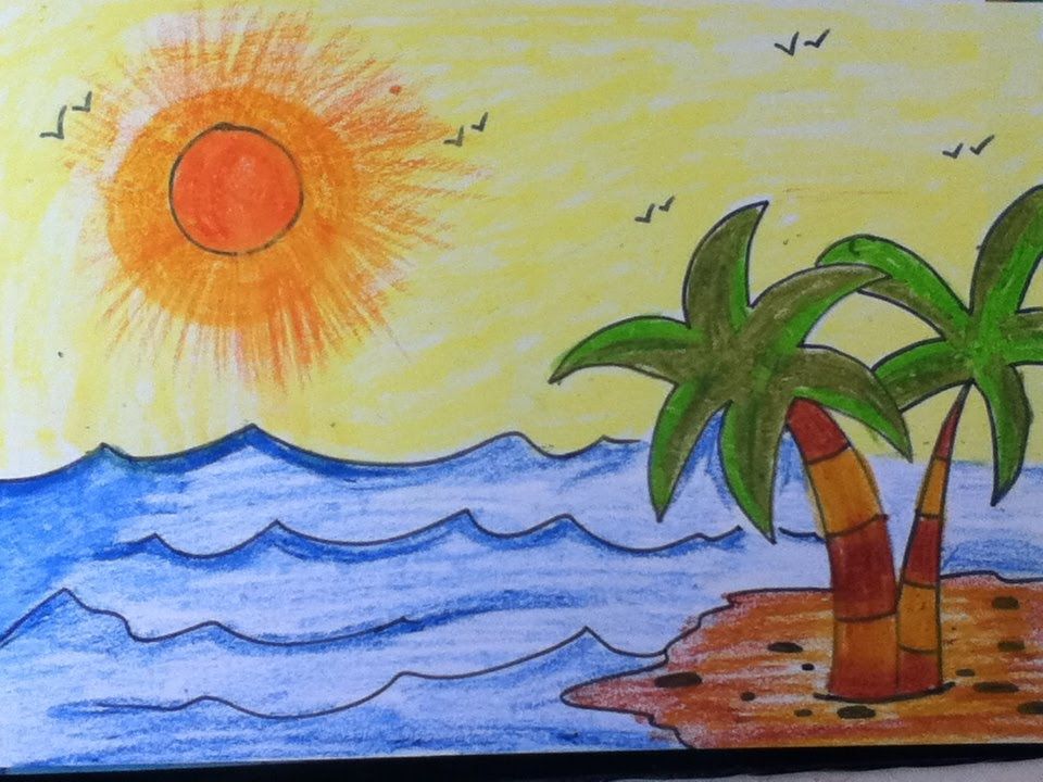 Scenery Drawing For Kids In Simple Steps