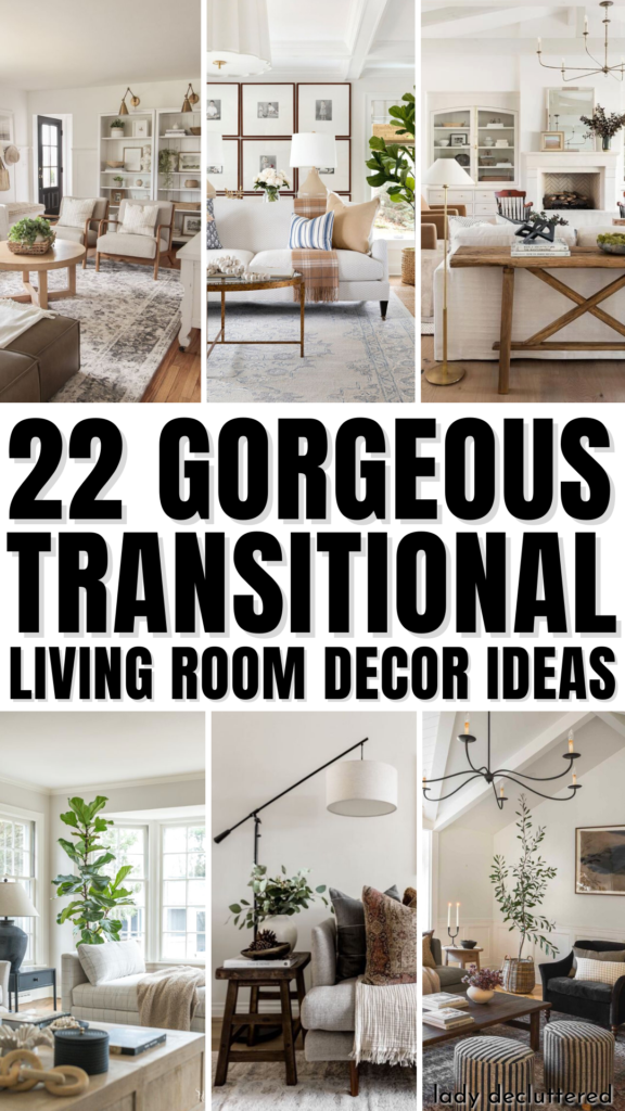 22 Gorgeous Transitional Living Room Decor Ideas