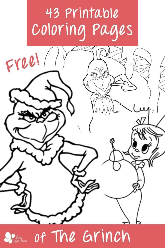 43 Amazing Grinch Coloring Pages- Free!
