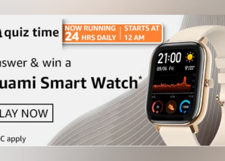 Amazon Quiz 23 March 2021 All Answers List And Video Are Here | Win Huami Smart Watch