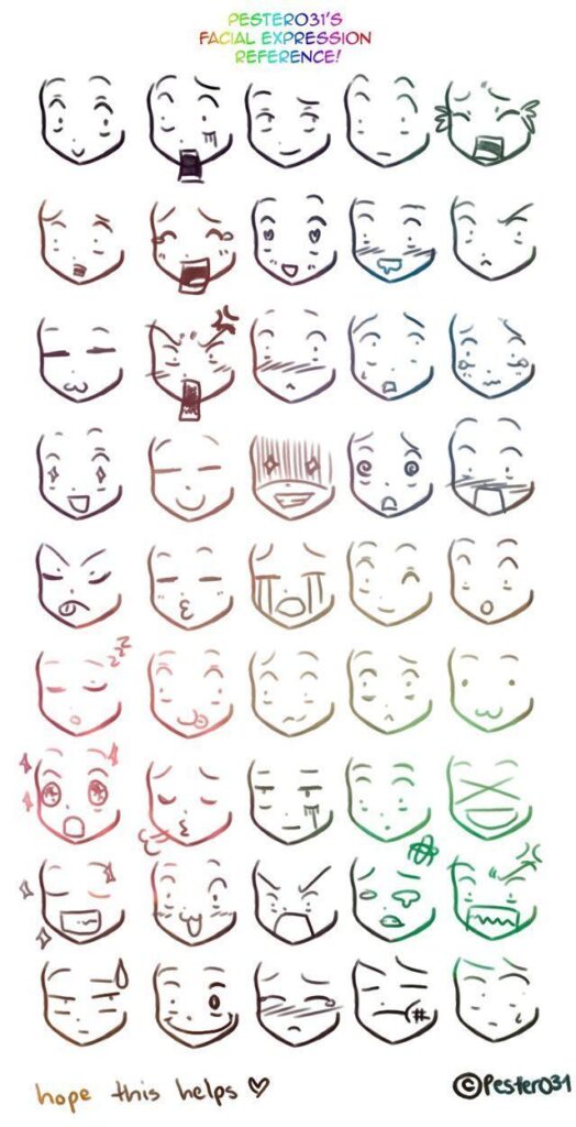 Anime Face Expressions