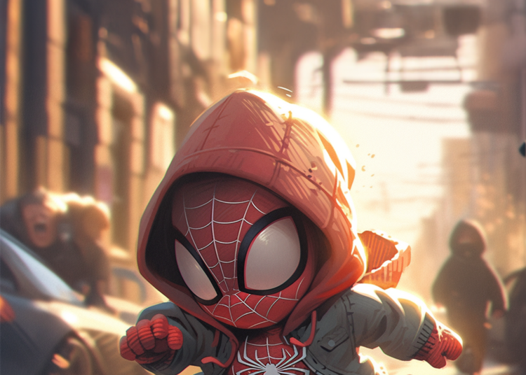 Baby Spiderman Wallpaper 4K