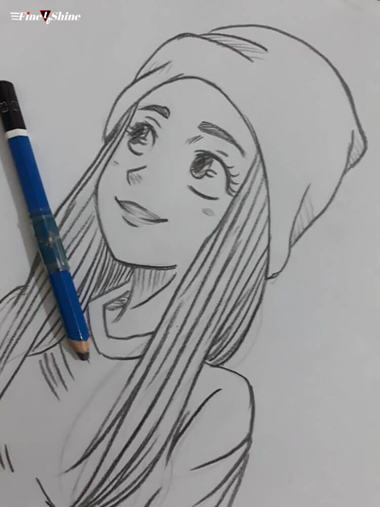 Easy Girl Drawing Picture - Drawing Skill