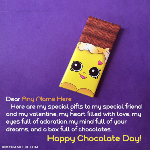 Best Chocolate Day Images With Name