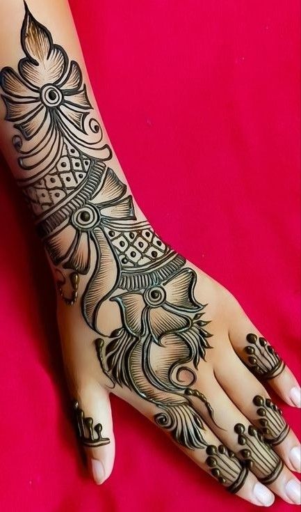 Bridal Mehndi Designs Hands Arabic 2