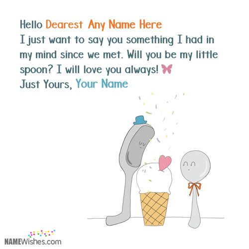 Cute Propose Day Wishes With Couple Names