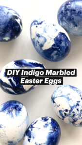 DIY Indigo Marbled Easter Eggs