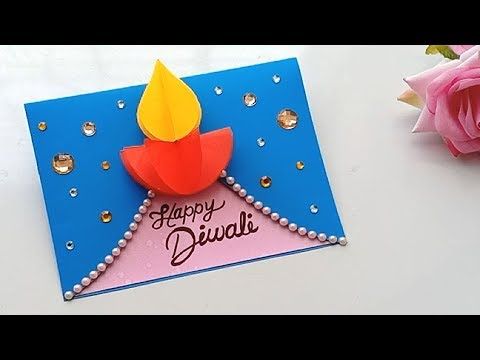 Diwali card/ Handmade easy Diwali card Tutorial