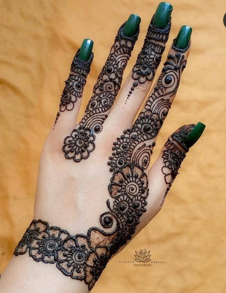 Easy Henna Designs For Beginners On Hands 6