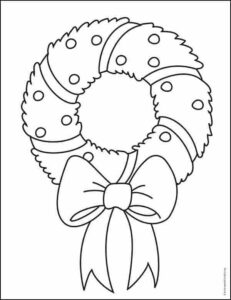 Easy How to Draw a Wreath Tutorial and Wreath Coloring Page HD Wallpaper