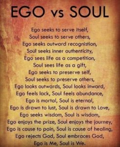 Ego versus Spirit/Soul