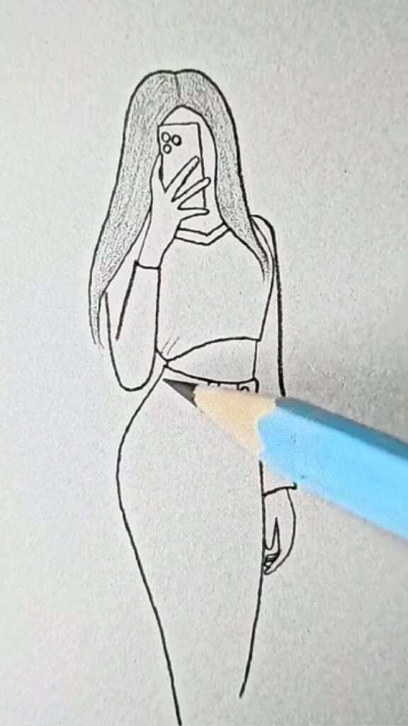 Girl Drawing Easy Simple For Kids 9