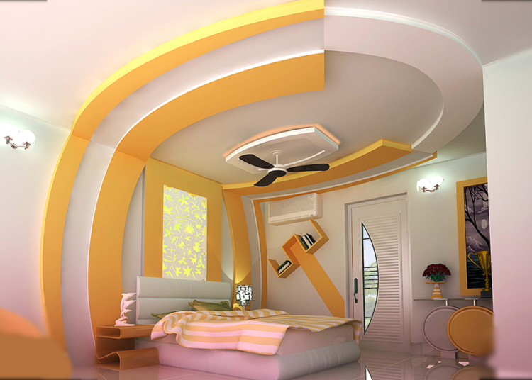 Give Your Living Room A Stunning New Avatar With This Gorgeous And Graceful Gyproc India ‪False Ceiling‬ Design!
