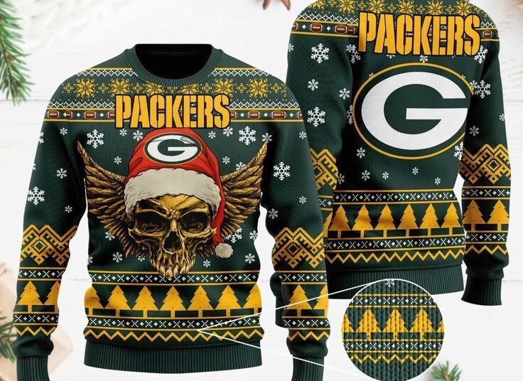 Green Bay Ugly Knitted Knitted Sweater, Ugly Sweater For Men Women