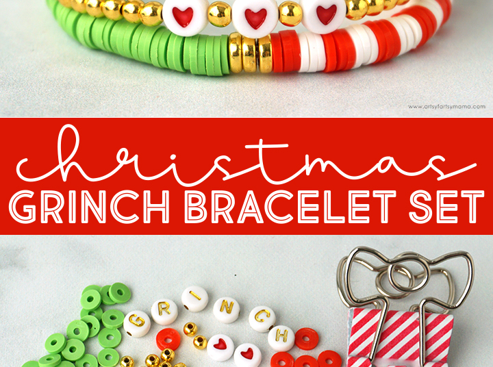 Grinch Heishi Bracelet Set