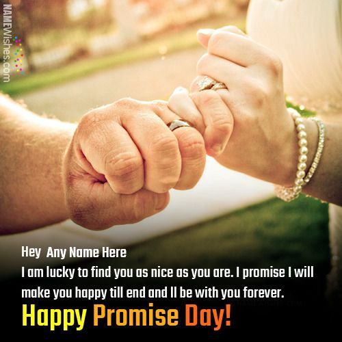 Happy Promise Day Wishes With Names