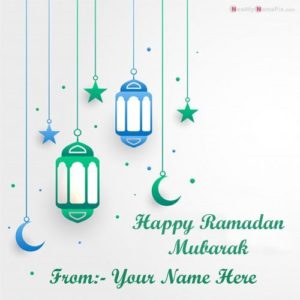 Happy Ramadan Wishes Image With Name Write