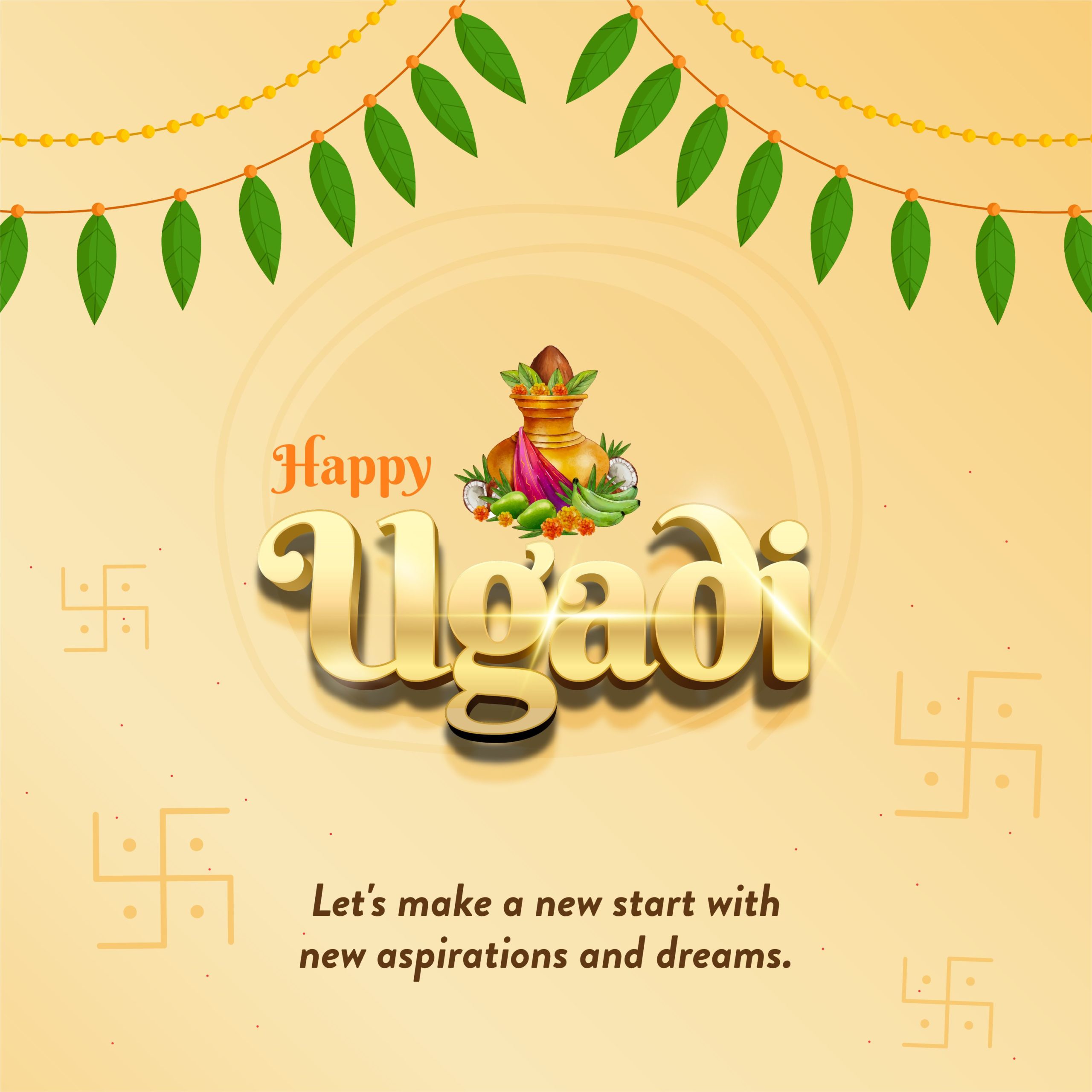 Happy Ugadi Poster Or Social Media Post 2023