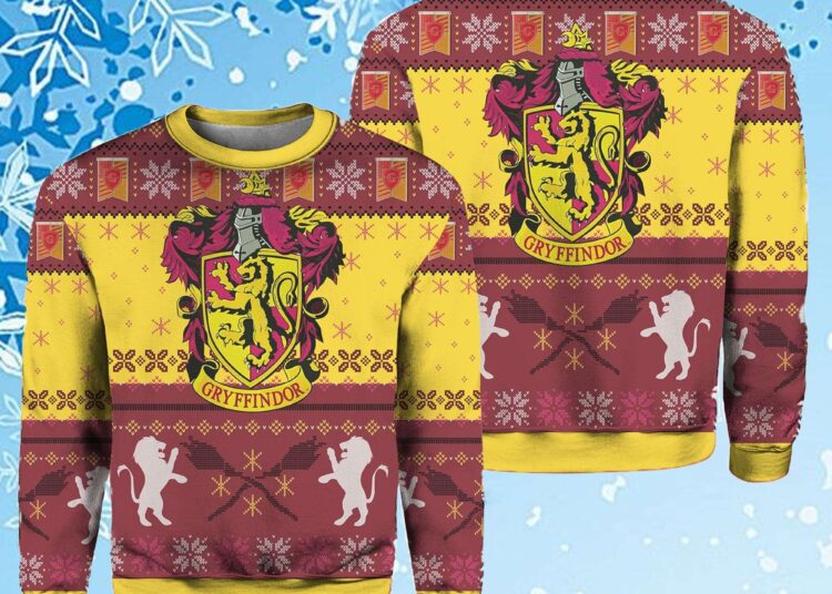 Harry Gryffindor Holiday Ugly Christmas Ugly Sweater