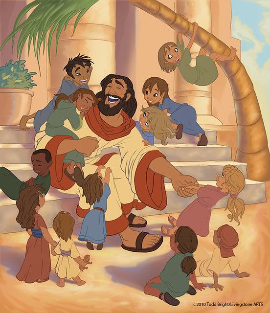 Jesus &Amp; Kids Mural
