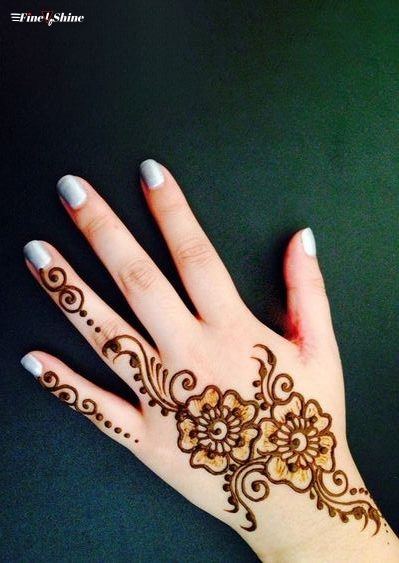 What is a simple Mehndi design for the front hand? - Quora