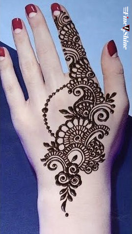 Mehndi Design #64 - Simple Arabic Mehandi Designs For Hands - Easy Henna Design - Ridah Henna Art