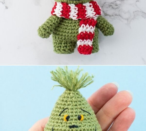Mini Happy Grinch Free Crochet Pattern