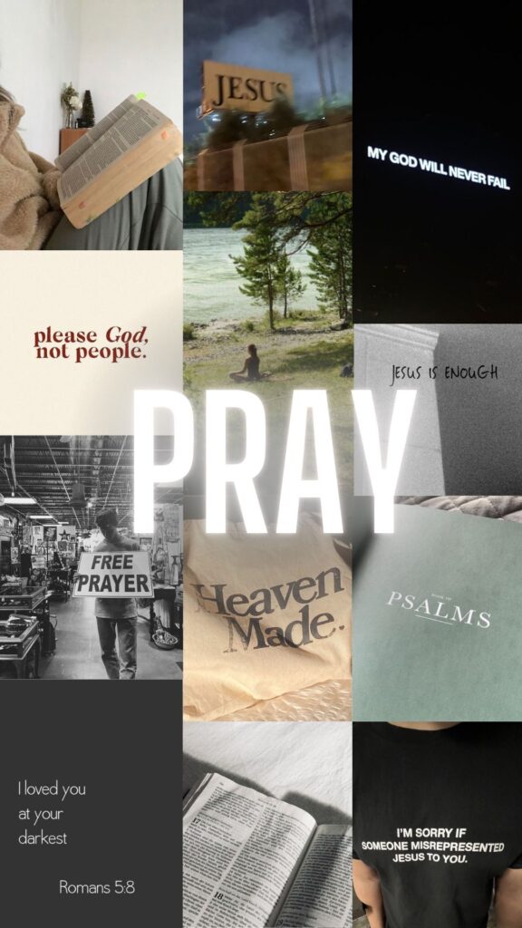 Pray Iphone Background Collage Wallpaper Poster Aesthetic