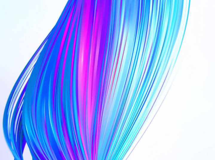 Download Realme V3 Pink Blue Slider Wallpaper