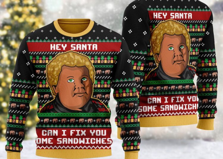 Sandwiches For Santa Ugly Christmas Sweater, Hey Santa Xmas Shirt