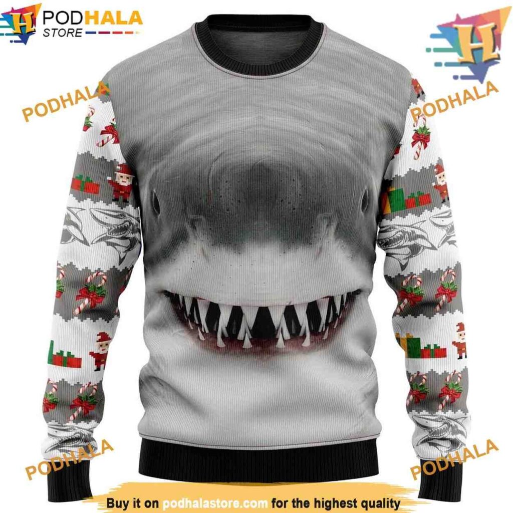 Shark Ugly 3D Christmas Sweater, Family Ugly Christmas Sweater