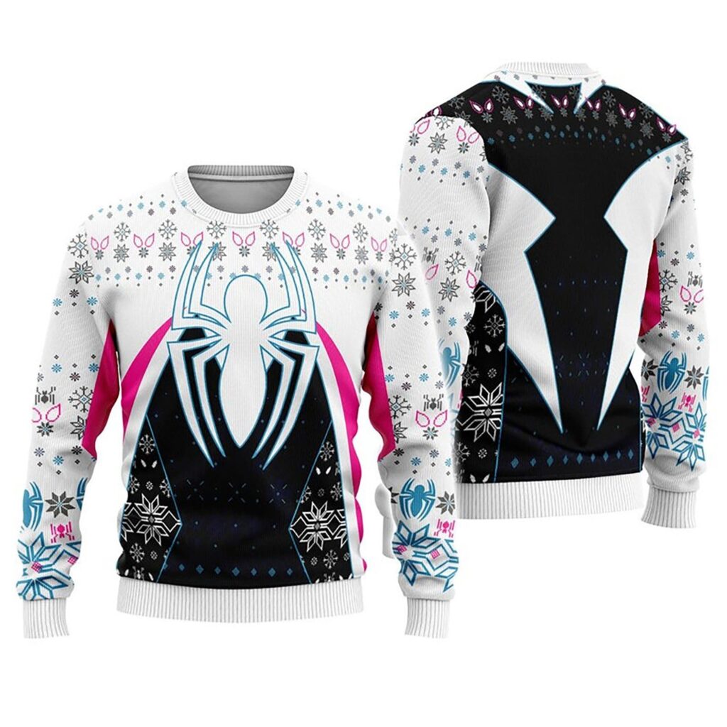 Spider-Man Gwen Stacy Christmas Ugly Sweater, Marvel Ugly Sweater