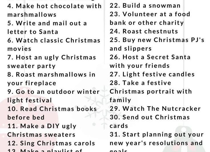 The Ultimate Christmas Bucket List: 40 Fun Holiday Activities