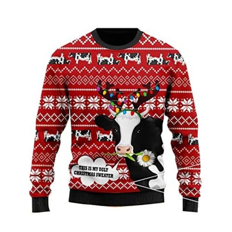 This Is My Ugly Christmas Sweater, Cow Ugly Christmas Sweater