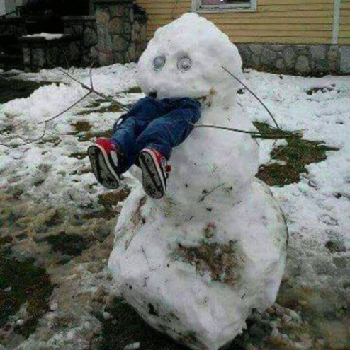 This Snowman Is Sure To Turn Heads, Too.