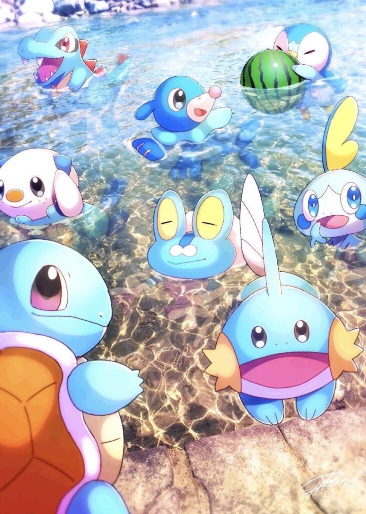 Water Starters - Pokémon