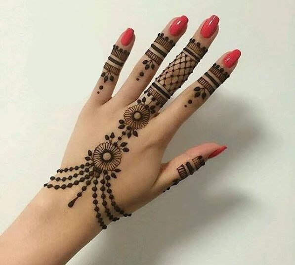 Backhand Simple Mehndi Designs